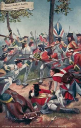 Attaque par le régiment irlandais de Lord Clarke au service de la France, bataille de Ramillies, guerre de Succession d